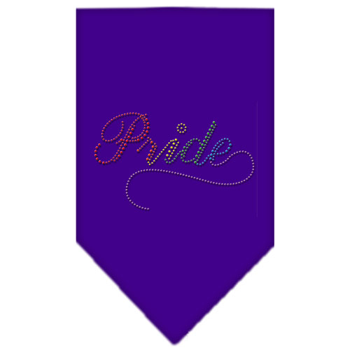 Pride Rhinestone Bandana Purple Large